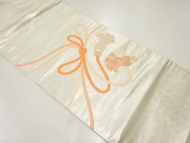 組紐模様刺繍名古屋帯